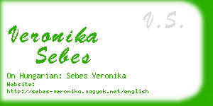 veronika sebes business card